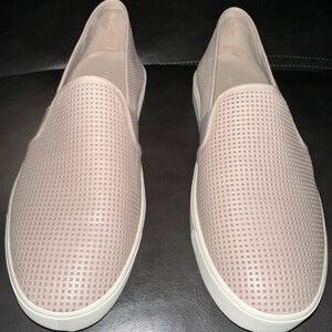 Vince Women's Perforated Slip-On Loafers - Soft Pink - Leather - Cushioned - New